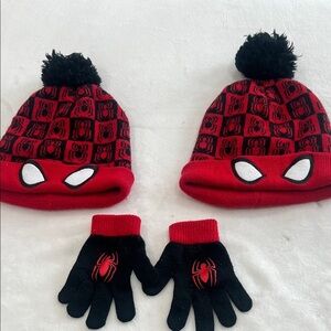 Spider-Man hat and gloves bundle-little kids